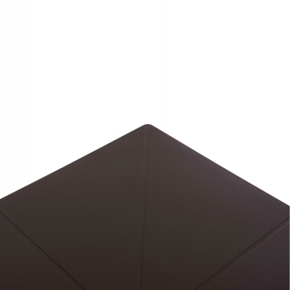 Τραπέζι "TERRIN" τετράγωνο από pp σε χρώμα καφέ 60x60x75