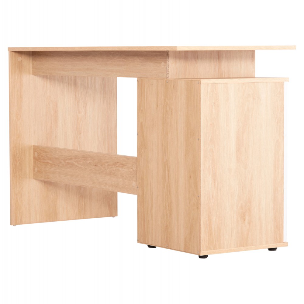 Γραφείο εργασίας "COLT" με συρτάρια σε χρώμα σονόμα/λευκό 120x53x75