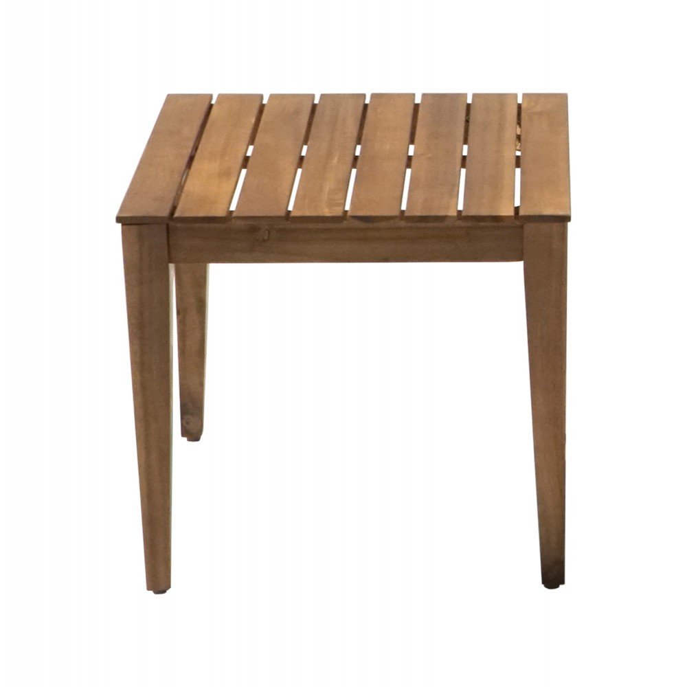 Τραπέζι εξωτερικού χώρου "RUTH" από ξύλο ακακίας σε χρώμα φυσικό 50x50x45