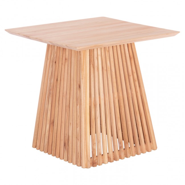 Τραπέζι τραπεζαρίας "FRANTZ" από μασίφ ξύλο σε χρώμα φυσικό 80.5x80.5x78.5