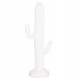Διακοσμητικός κάκτος δαπέδου "CACTUS" από γύψο σε χρώμα λευκό 63x37x150