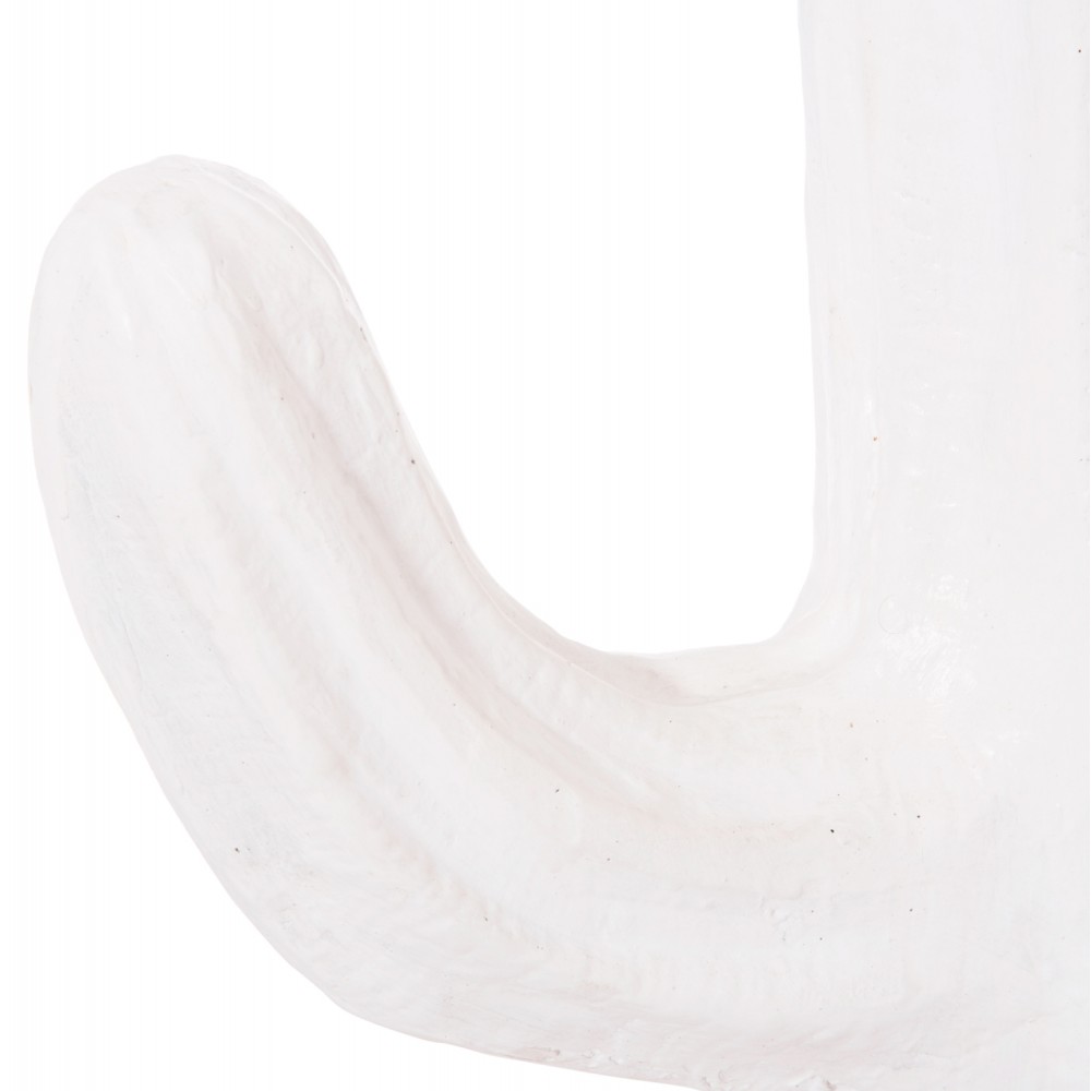 Διακοσμητικός κάκτος δαπέδου "CACTUS" από γύψο σε χρώμα λευκό 42x30x74