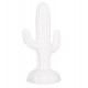 Διακοσμητικός κάκτος δαπέδου "CACTUS" από γύψο σε χρώμα λευκό 42x30x74