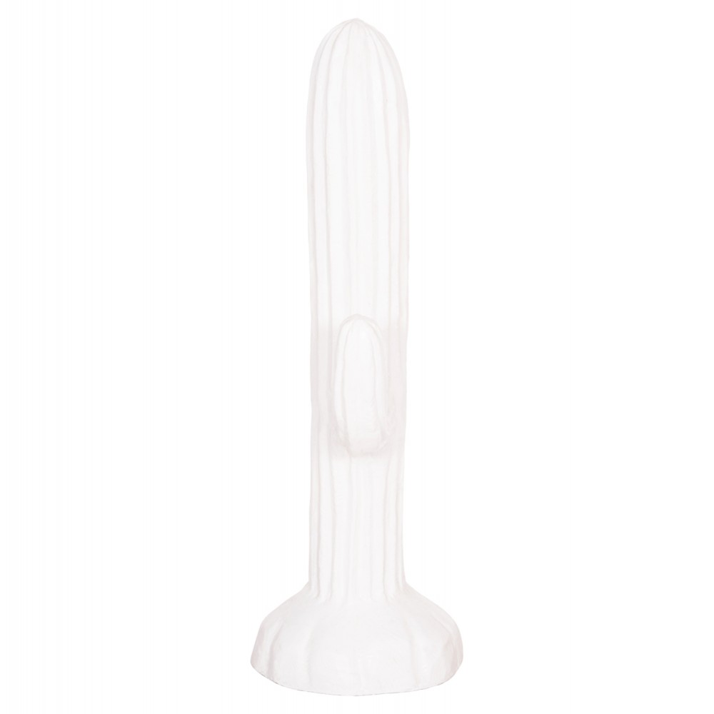 Διακοσμητικός κάκτος δαπέδου "CACTUS" από γύψο σε χρώμα λευκό 54x34x103