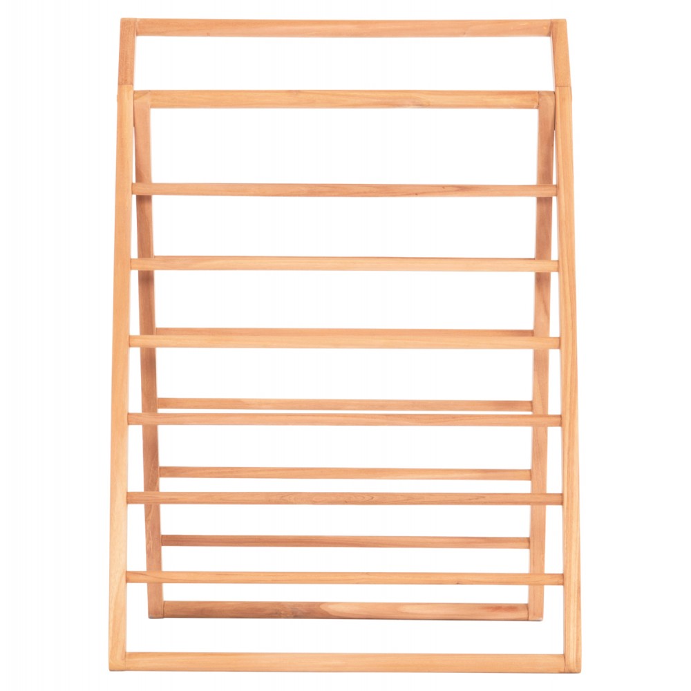 Διακοσμητική κρεμάστρα δαπέδου "METIC" από ξύλο σε χρώμα φυσικό 70x70x102.5