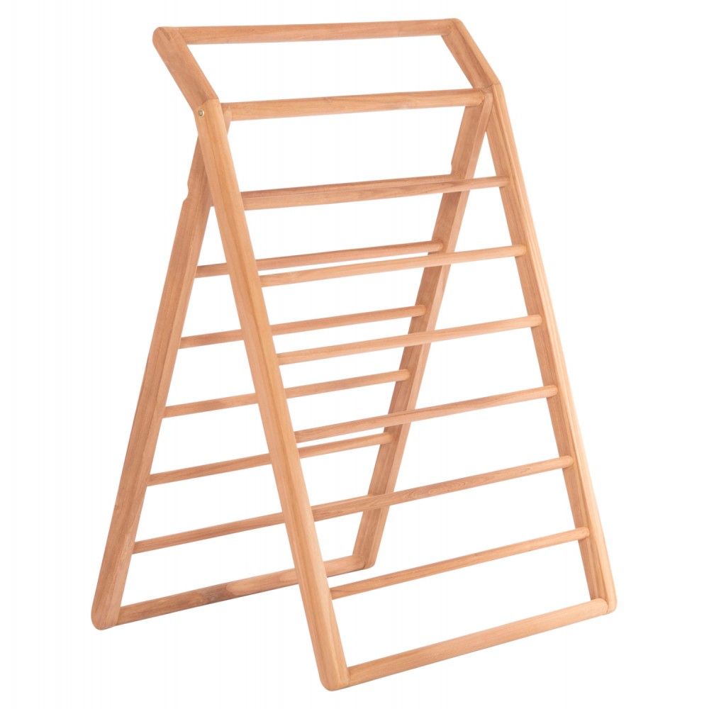 Διακοσμητική κρεμάστρα δαπέδου "METIC" από ξύλο σε χρώμα φυσικό 70x70x102.5