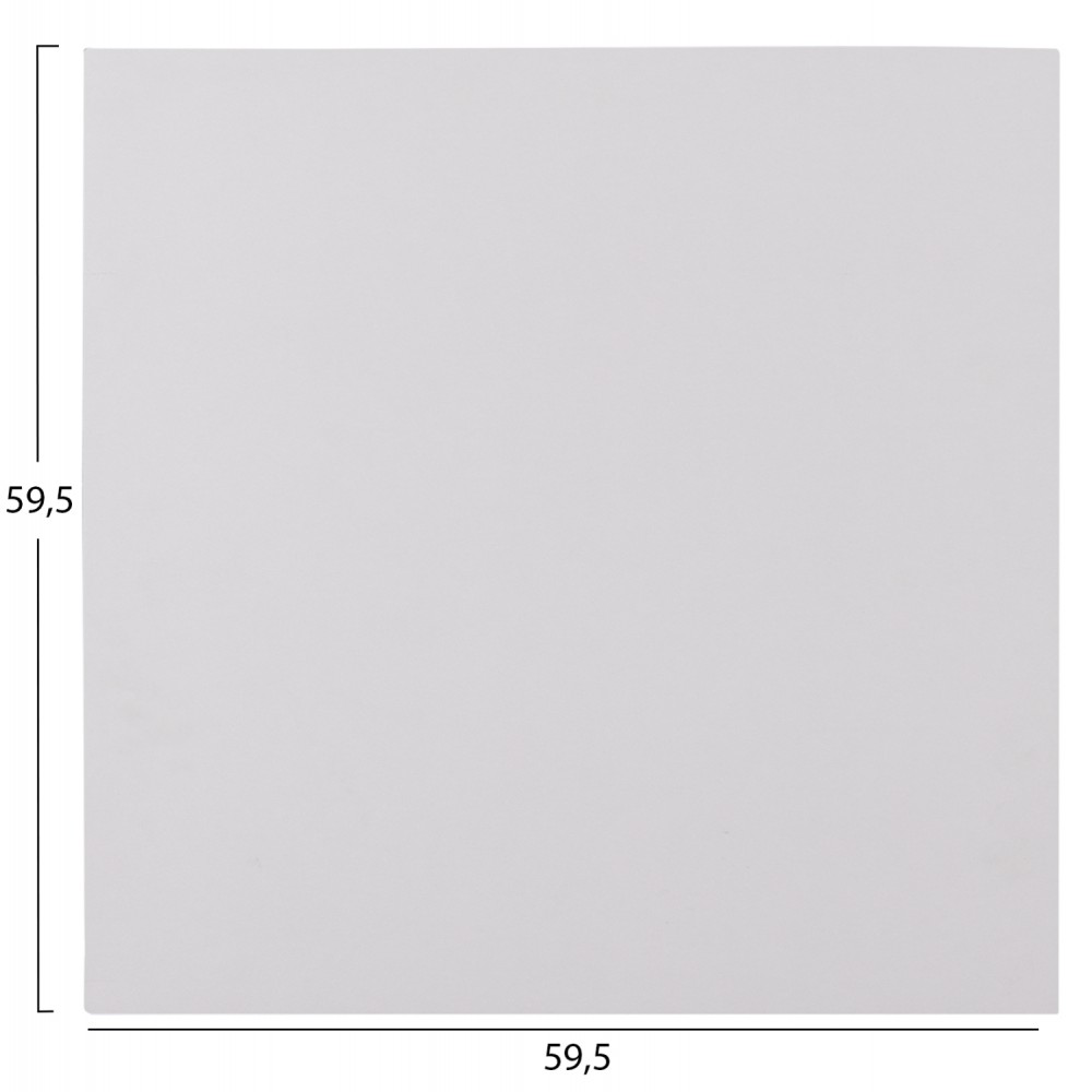 Επιφάνεια τραπεζιού τετράγωνη από HPL σε χρώμα λευκό 59.5x59.5x1.5