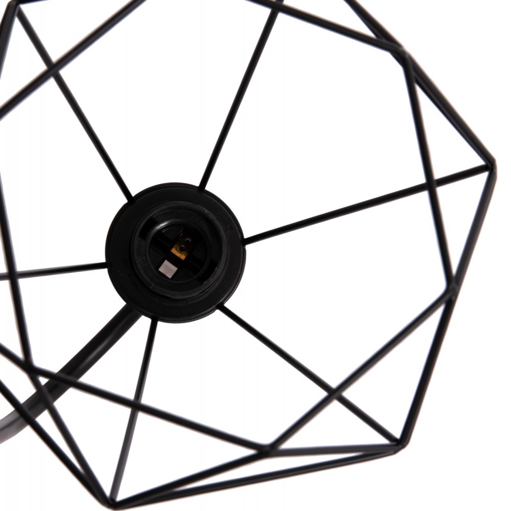 Απλίκα τοίχου "MILID" από μέταλλο σε χρώμα μαύρο 20x27x28 Ε27