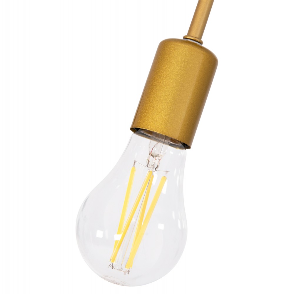 Απλίκα τοίχου "FRIDRIK" από μέταλλο σε χρώμα χρυσό 12x15.5x28.5 Ε27