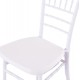 Καρέκλα catering "TIFFANY" με μαξιλάρι από πολυπροπυλένιο σε χρώμα λευκό 39x47x89