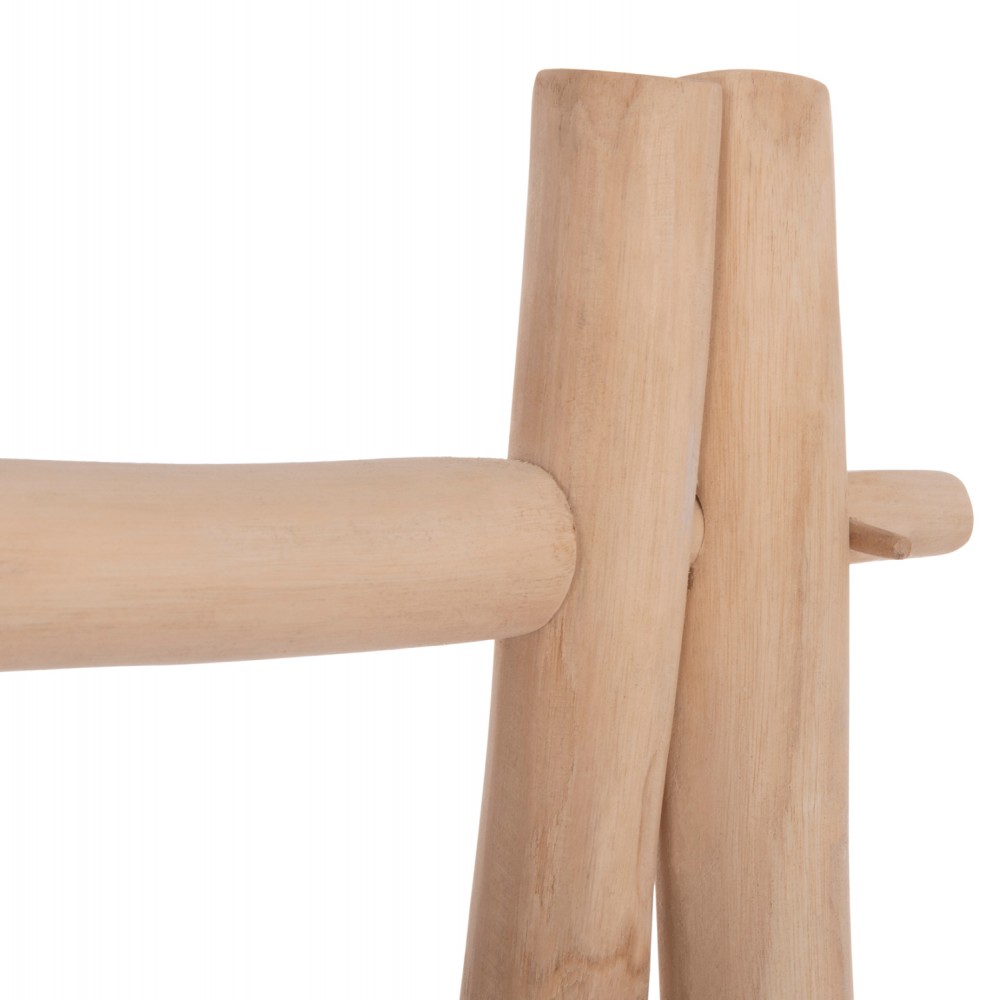 Έπιπλο εισόδου "PERL" από ξύλο σε χρώμα φυσικό 130.5x53x130