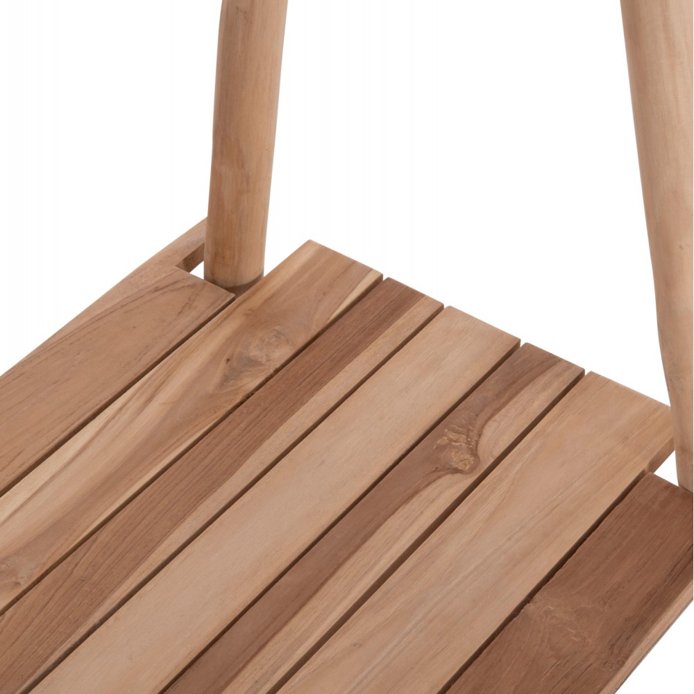 Έπιπλο εισόδου "PERL" από ξύλο σε χρώμα φυσικό 130.5x53x130