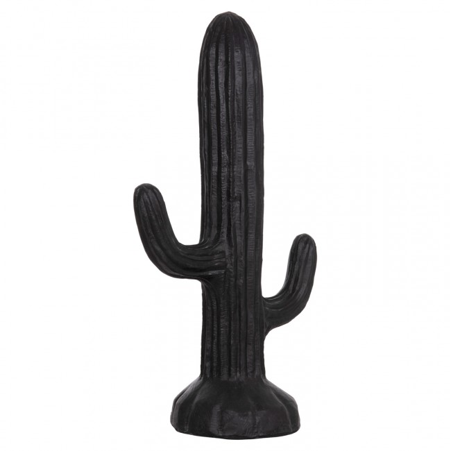 Διακοσμητικός κάκτος δαπέδου "CACTUS" από γύψο σε χρώμα μαύρο 54x34x103