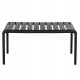 Τραπέζι εξωτερικού χώρου "KORVER" χαμηλό από pp σε χρώμα μαύρο 100x60x46