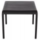 Τραπέζι εξωτερικού χώρου "KORVER" χαμηλό από pp σε χρώμα μαύρο 100x60x46