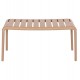 Τραπέζι εξωτερικού χώρου "KORVER" χαμηλό από pp σε χρώμα καπουτσίνο 100x60x46