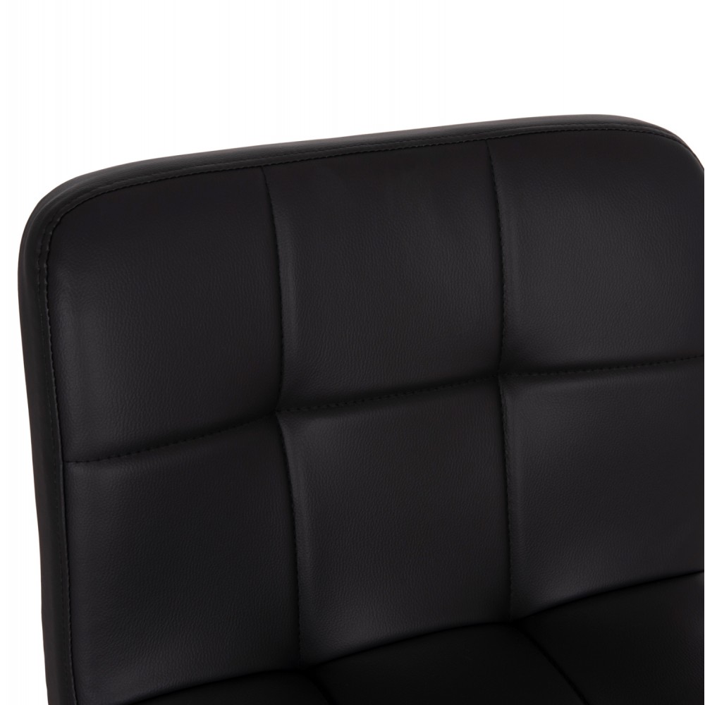 Σκαμπό μπαρ "DIANA" περιστρεφόμενο από pu/μέταλλο σε χρώμα μαύρο/χρωμίου 44x52x109