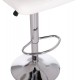 Σκαμπό μπαρ "DIANA" περιστρεφόμενο από pu/μέταλλο σε χρώμα λευκό/χρωμίου 44x52x109