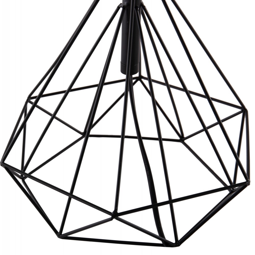 Φωτιστικό επιτραπέζιο "GEILO" από μέταλλο/pvc σε χρώμα μαύρο Φ25x48.5 Ε27