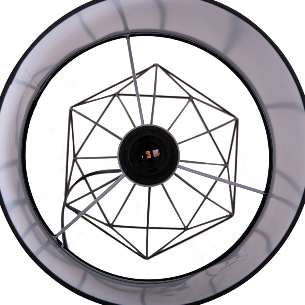 Φωτιστικό επιτραπέζιο "GEILO" από μέταλλο/pvc σε χρώμα μαύρο Φ25x48.5 Ε27