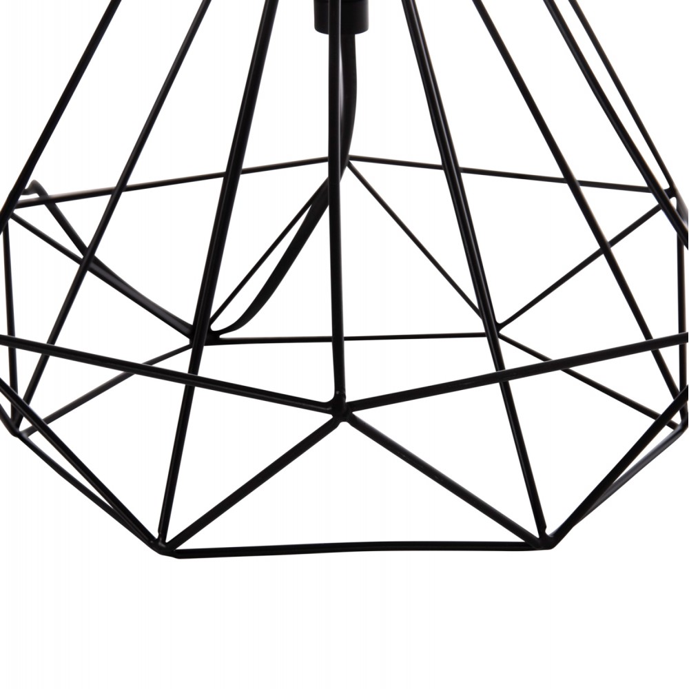 Φωτιστικό επιτραπέζιο "GEILO" από μέταλλο/pvc σε χρώμα μαύρο Φ25x48.5 Ε27