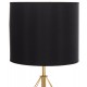 Φωτιστικό επιτραπέζιο "GEILO" από μέταλλο/pvc σε χρώμα χρυσό/μαύρο Φ25x48.5 Ε27