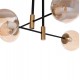 Φωτιστικό οροφής "DREMP" 4φωτο από μέταλλο σε χρώμα χρυσό/μαύρο 68x68x36 Ε27