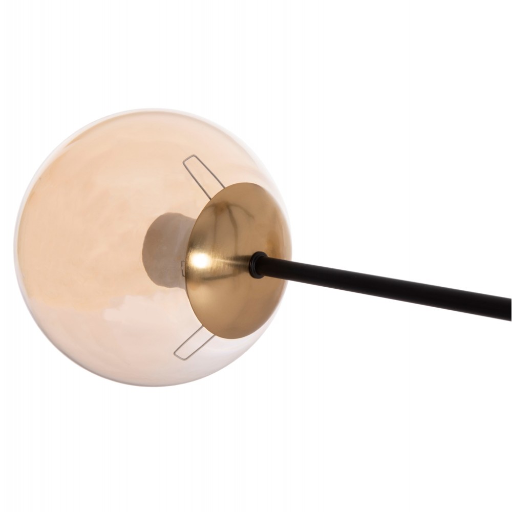 Φωτιστικό οροφής "DREMP" 4φωτο από μέταλλο σε χρώμα χρυσό/μαύρο 68x68x36 Ε27