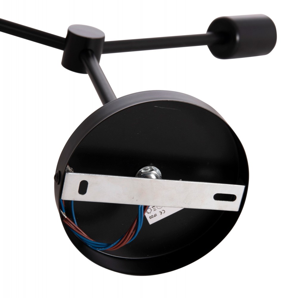 Φωτιστικό οροφής "LIGHTY" 3φωτο από μέταλλο σε χρώμα μαύρο 52x5x48 Ε27