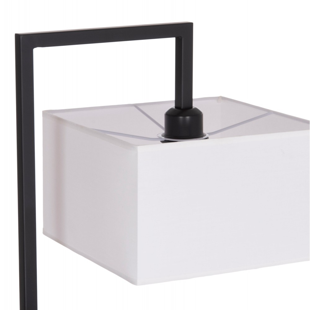 Φωτιστικό δαπέδου "BRANS" από μέταλλο/pvc σε χρώμα μαύρο/λευκό 25x33x170 Ε27