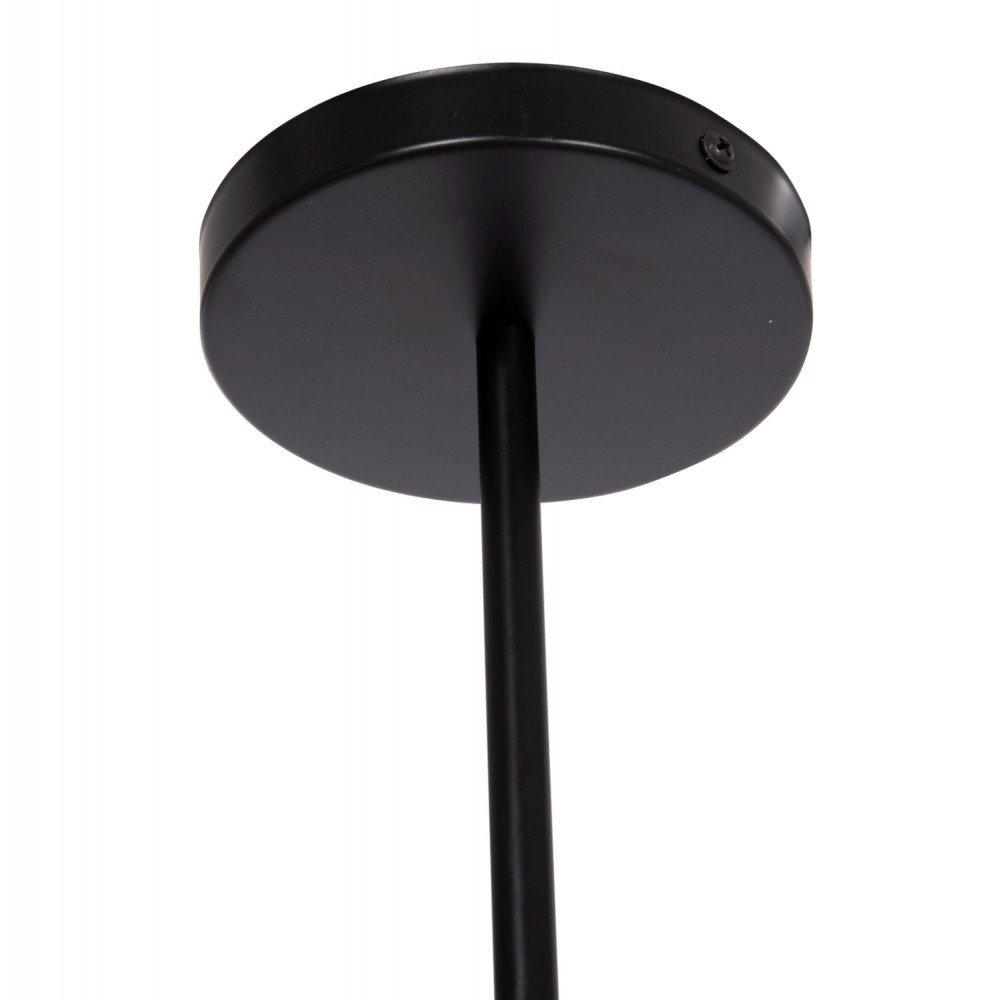 Φωτιστικό οροφής "LIGHTY" τετράφωτο από μέταλλο σε χρώμα μαύρο 57x5x52 Ε27