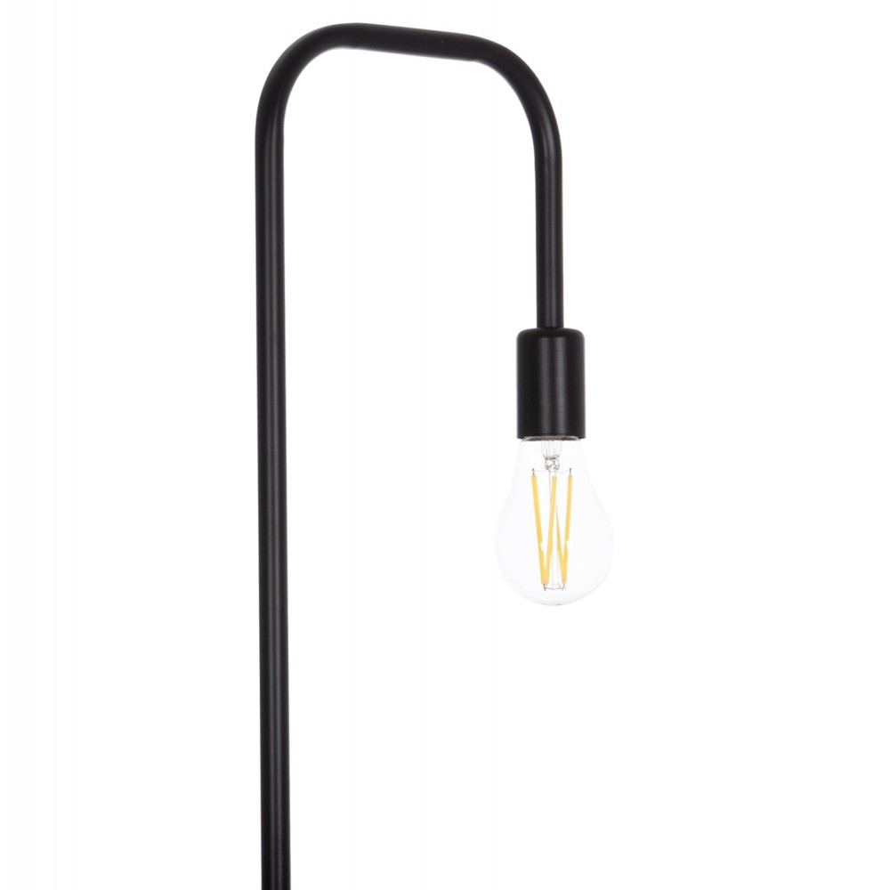 Φωτιστικό δαπέδου "KRAMER" από μέταλλο σε χρώμα μαύρο 23x169 Ε27