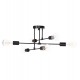 Φωτιστικό οροφής "LIGHTY" πολύφωτο από μέταλλο σε χρώμα μαύρο 51x51x23 Ε27
