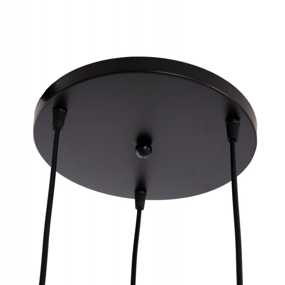 Φωτιστικό οροφής "BIUT" τρίφωτο από μέταλλο σε χρώμα μαύρο/χρυσό Φ23x139 E27