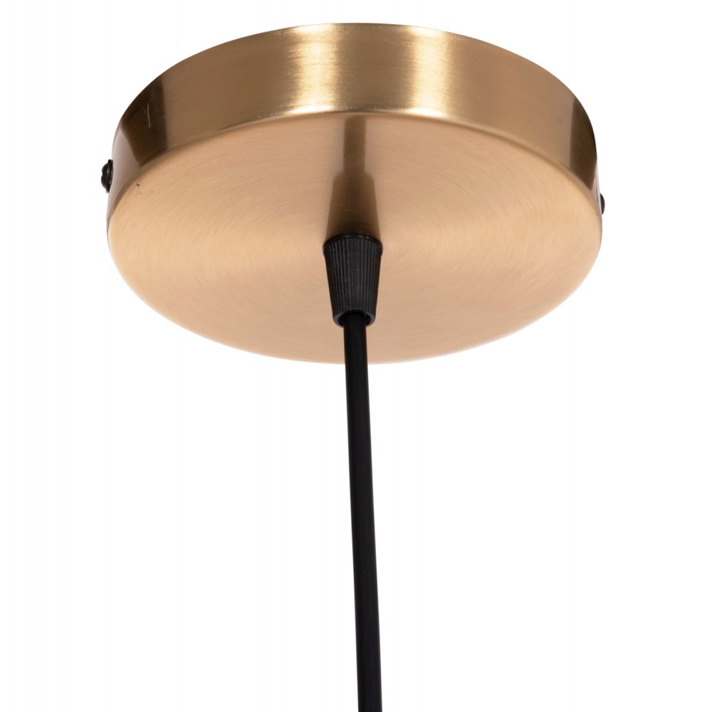 Φωτιστικό οροφής "DROPLET" με λευκό γλόμπο από μέταλλο σε χρώμα χρυσό 23.5x12x147 Ε27