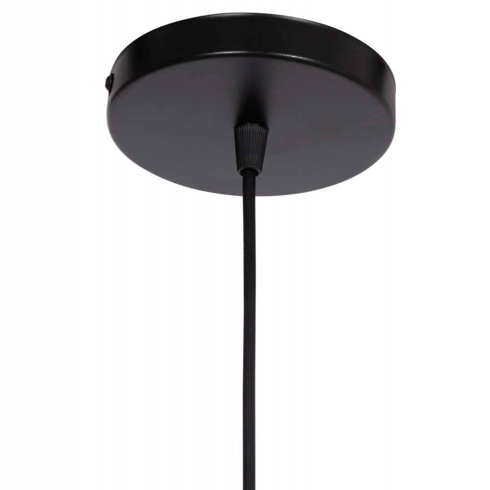 Φωτιστικό οροφής "DROPLET" με λευκό γλόμπο από μέταλλο σε χρώμα μαύρο 23.5x12x147 Ε27