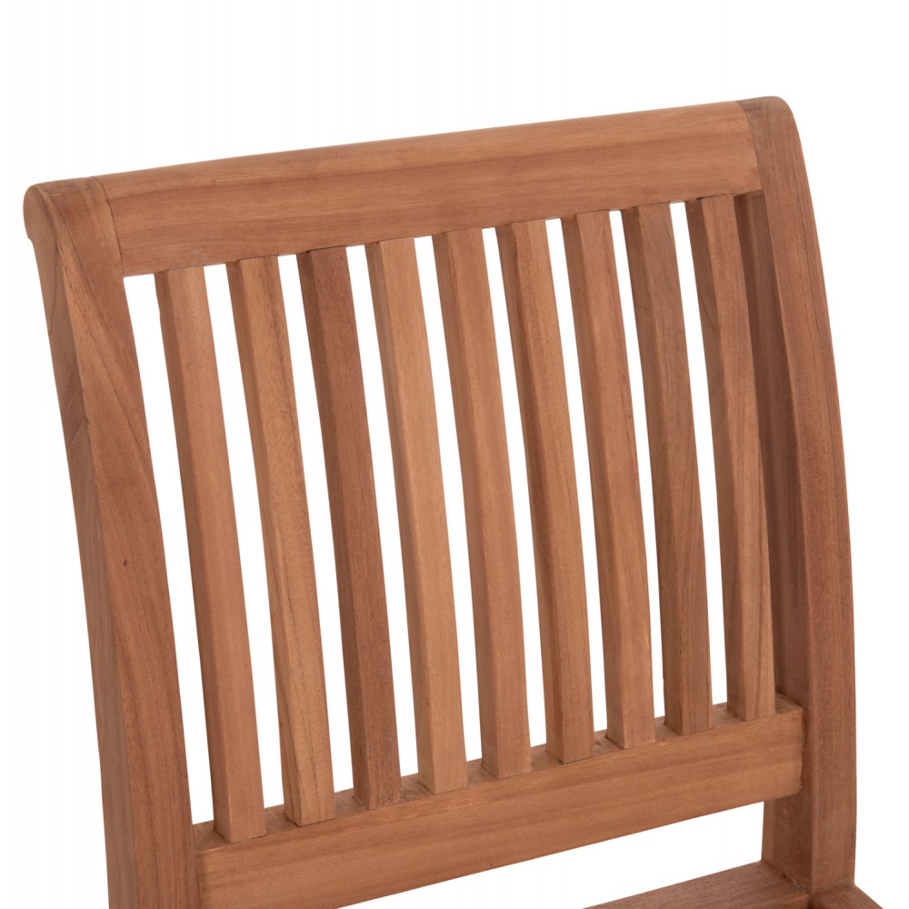 Σκαμπό μπαρ με πλάτη "PAIPER" από ξύλο teak σε χρώμα φυσικό 40x49.5x114