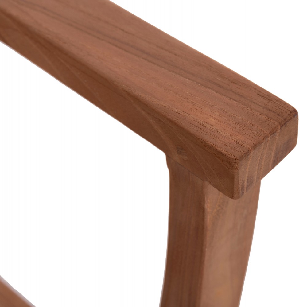 Πολυθρόνα τραπεζαρίας εξωτερικού χώρου "ERMIONI" από ξύλο teak σε χρώμα φυσικό 60x59x84