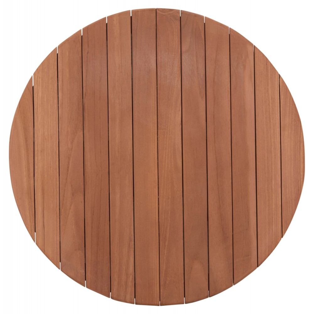 Επιφάνεια τραπεζιού στρογγυλή από ξύλο teak σε χρώμα φυσικό Φ60x4
