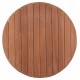 Επιφάνεια τραπεζιού στρογγυλή από ξύλο teak σε χρώμα φυσικό Φ60x4