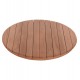 Επιφάνεια τραπεζιού στρογγυλή από ξύλο teak σε χρώμα φυσικό Φ60x4