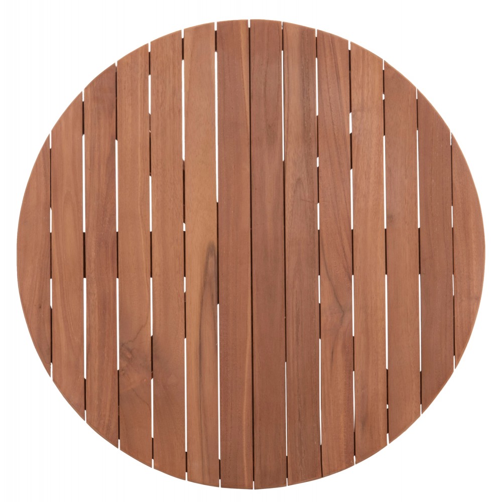 Επιφάνεια τραπεζιού στρογγυλή από ξύλο teak σε χρώμα φυσικό Φ70x4
