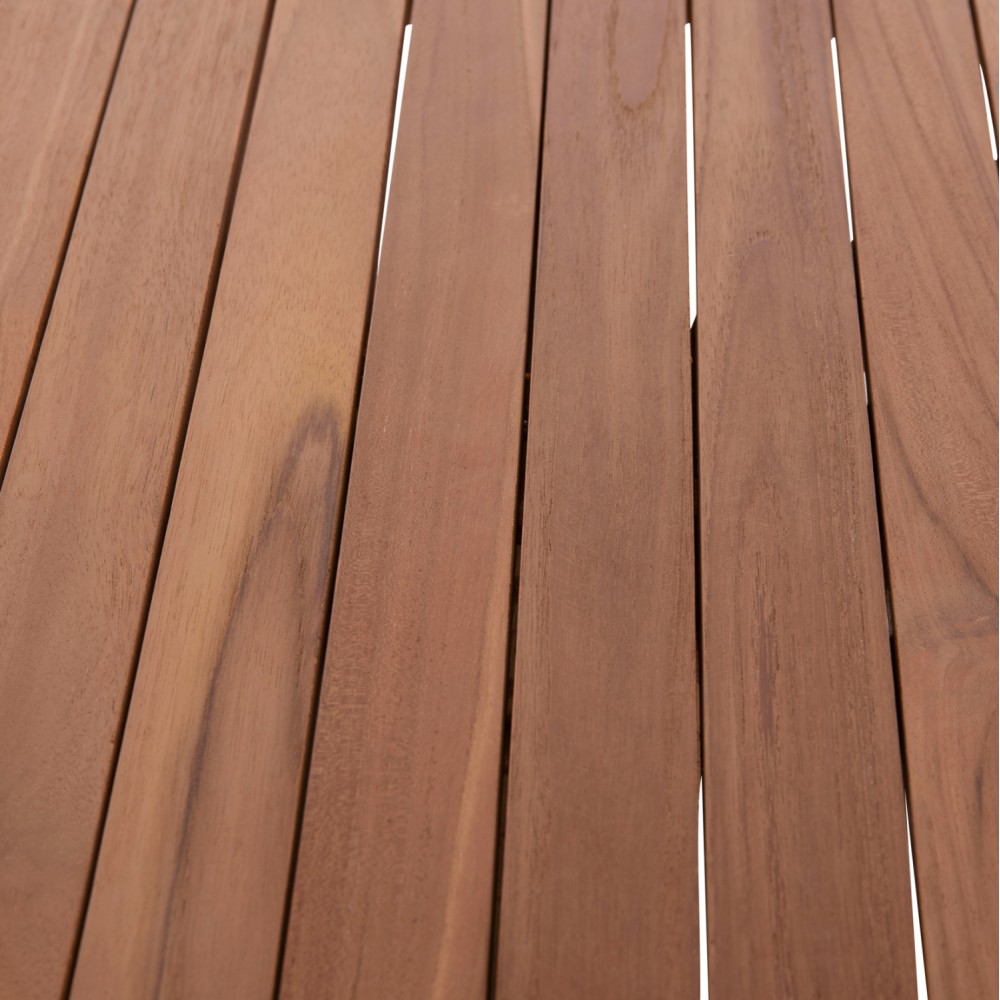 Επιφάνεια τραπεζιού στρογγυλή από ξύλο teak σε χρώμα φυσικό Φ70x4