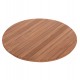 Επιφάνεια τραπεζιού στρογγυλή από ξύλο teak σε χρώμα φυσικό Φ80x4