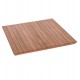 Επιφάνεια τραπεζιού τετράγωνη από ξύλο teak σε χρώμα φυσικό 70x70x4