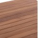Επιφάνεια τραπεζιού τετράγωνη από ξύλο teak σε χρώμα φυσικό 80x80x4