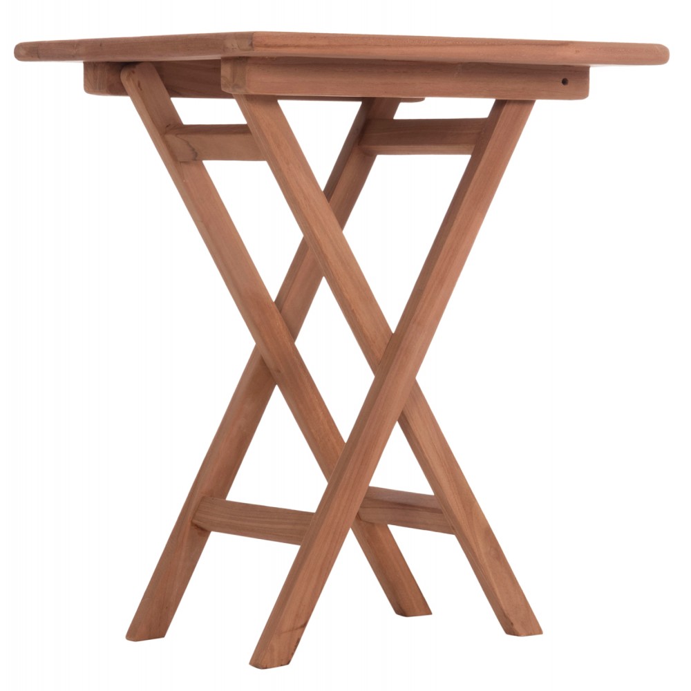 Τραπέζι σκηνοθέτη τετράγωνο "ERIS" από ξύλο teak σε χρώμα φυσικό 60x60x75