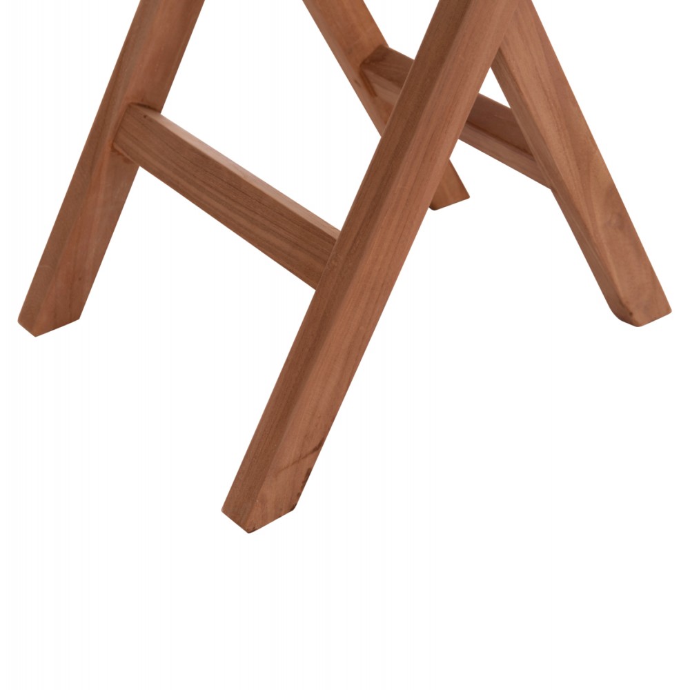 Τραπέζι σκηνοθέτη τετράγωνο "ERIS" από ξύλο teak σε χρώμα φυσικό 60x60x75