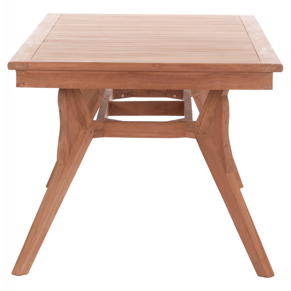 Τραπέζι τραπεζαρίας "WONDER" από ξύλο teak σε χρώμα φυσικό 180x91x75
