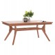 Τραπέζι τραπεζαρίας "WONDER" από ξύλο teak σε χρώμα φυσικό 180x91x75